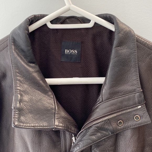 Men’s Hugo Boss Leather Jacket - Picture 2 of 8
